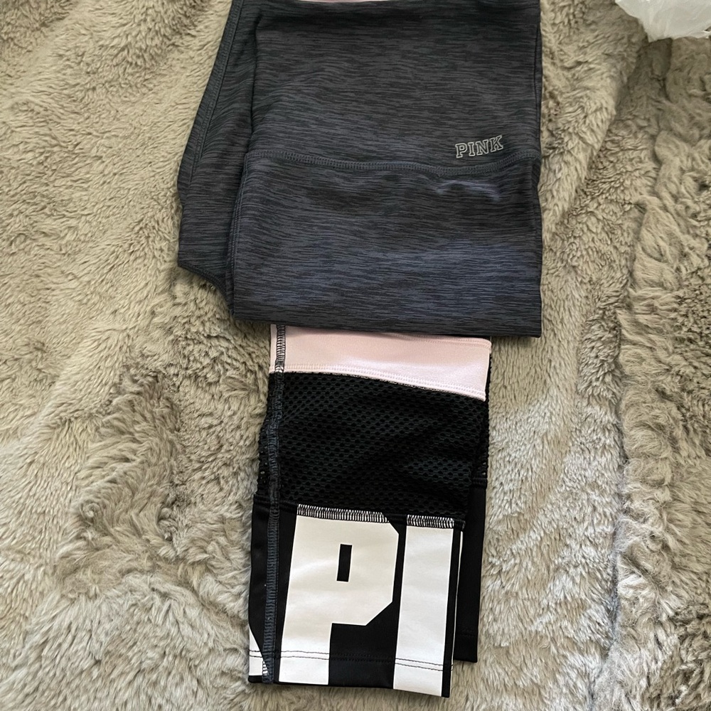 Victoria secret leggings with mesh calf like new